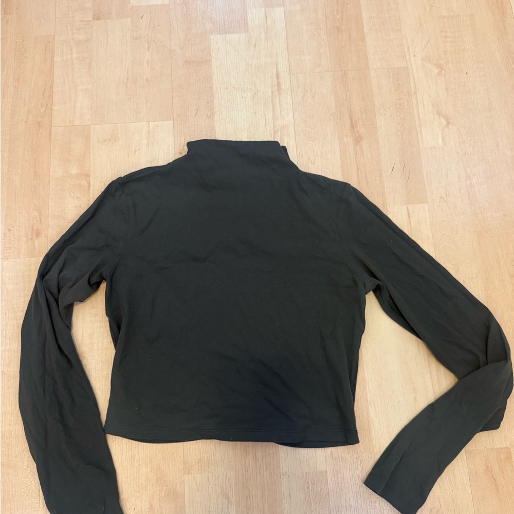 lululemon athletica olive green All Aligned Mock Neck long sleeve